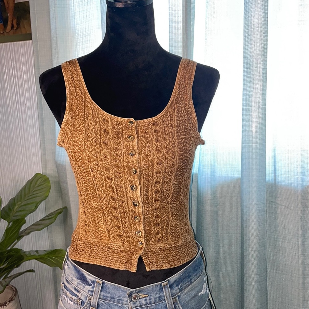 Boho Button-Up Tank